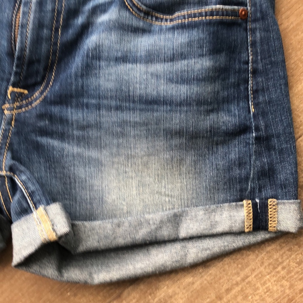 7 for all Mankind Denim Cuffed Shorts - Picture 2 of 6